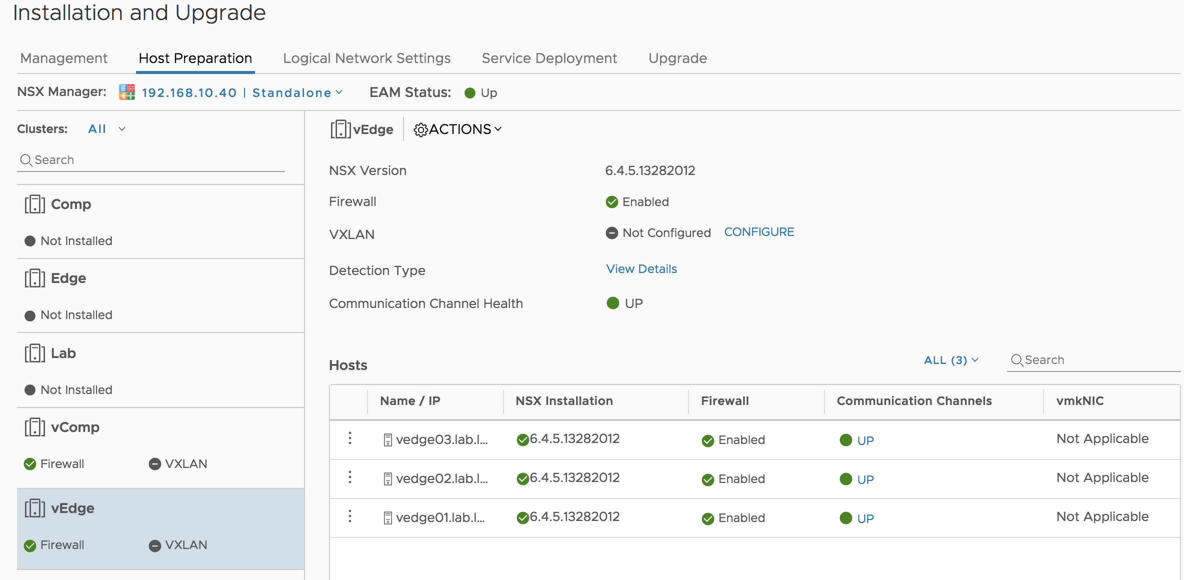 NSX-V Lab: Host Preparation - vDives