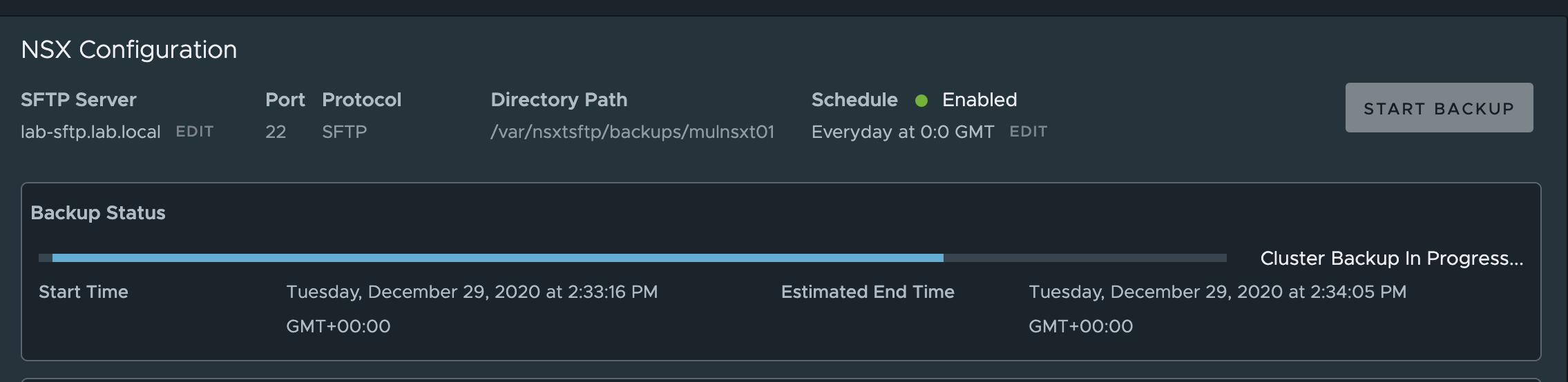 NSX-T Configuring Backups - VDives